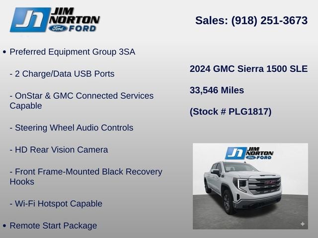 2024 GMC Sierra 1500 SLE