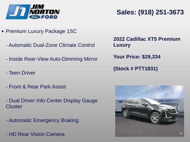 2022 Cadillac XT5 Premium Luxury