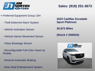 2023 Cadillac Escalade Sport Platinum