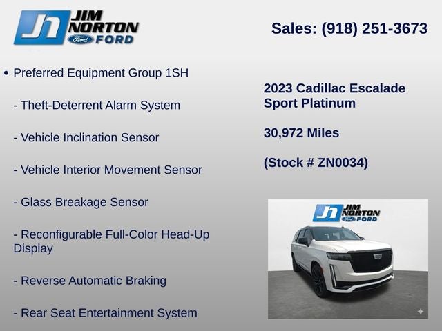 2023 Cadillac Escalade Sport Platinum
