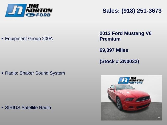 2013 Ford Mustang V6 Premium