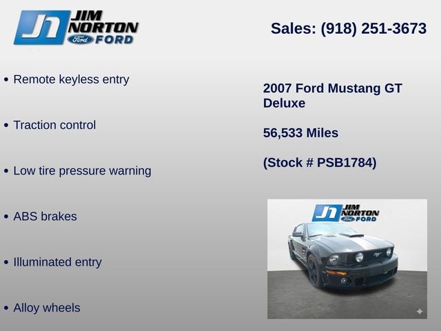 2007 Ford Mustang GT Deluxe