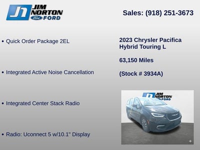 2023 Chrysler Pacifica Hybrid Touring L