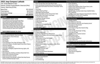 2022 Jeep Compass Latitude