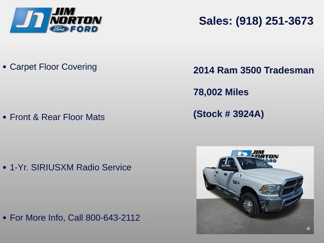 2014 RAM 3500 Tradesman