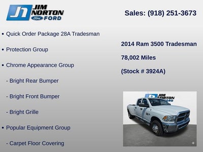 2014 RAM 3500 Tradesman