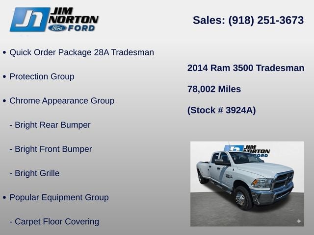 2014 RAM 3500 Tradesman