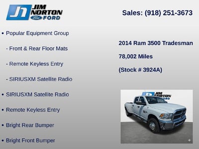 2014 RAM 3500 Tradesman