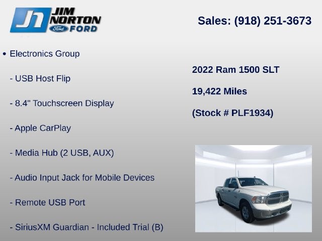 2022 RAM 1500 Classic SLT