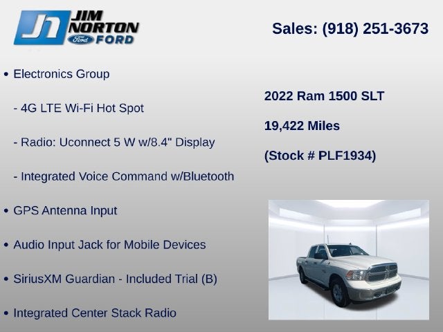2022 RAM 1500 Classic SLT