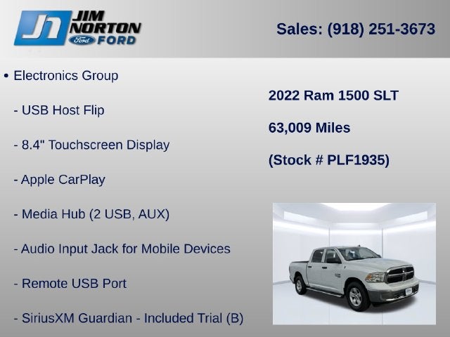 2022 RAM 1500 Classic SLT