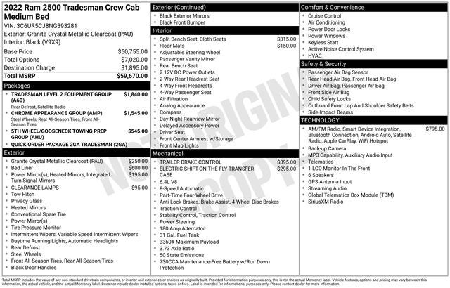 2022 RAM 2500 Tradesman