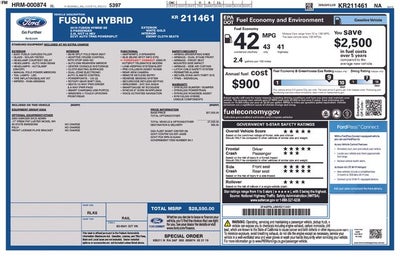 2019 Ford Fusion Hybrid SE