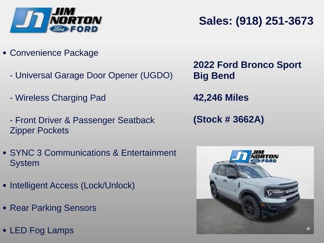 2022 Ford Bronco Sport Big Bend