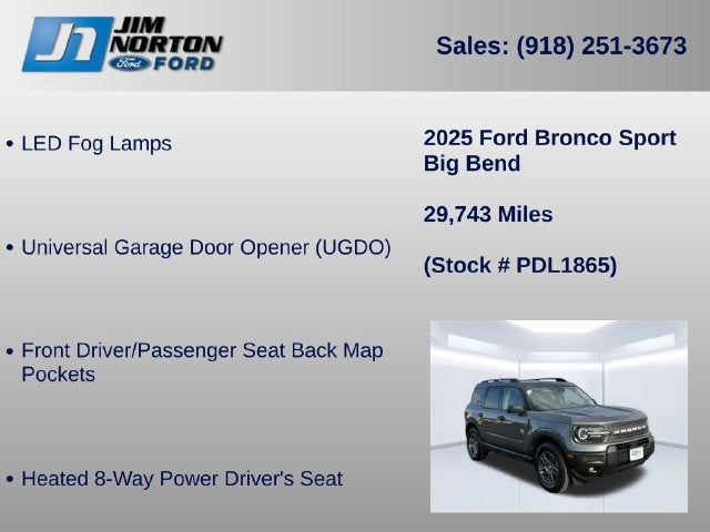 2025 Ford Bronco Sport Big Bend