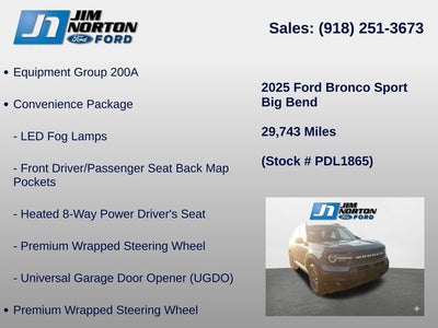 2025 Ford Bronco Sport Big Bend