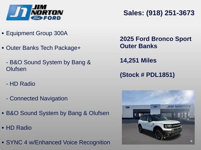 2025 Ford Bronco Sport Outer Banks