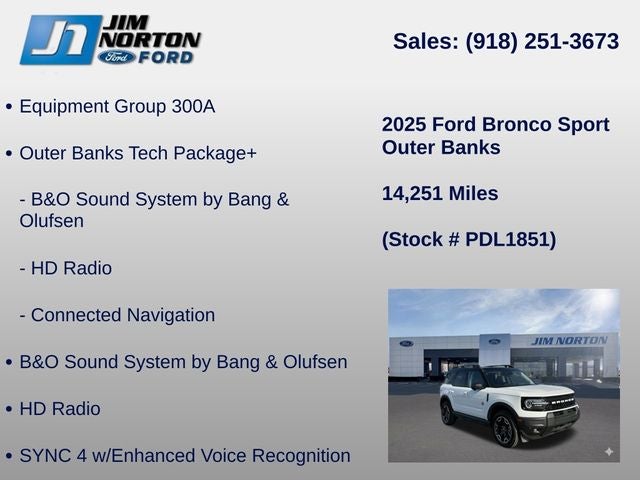 2025 Ford Bronco Sport Outer Banks