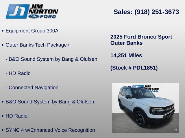 2025 Ford Bronco Sport Outer Banks