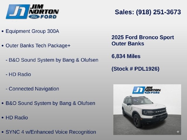 2025 Ford Bronco Sport Outer Banks