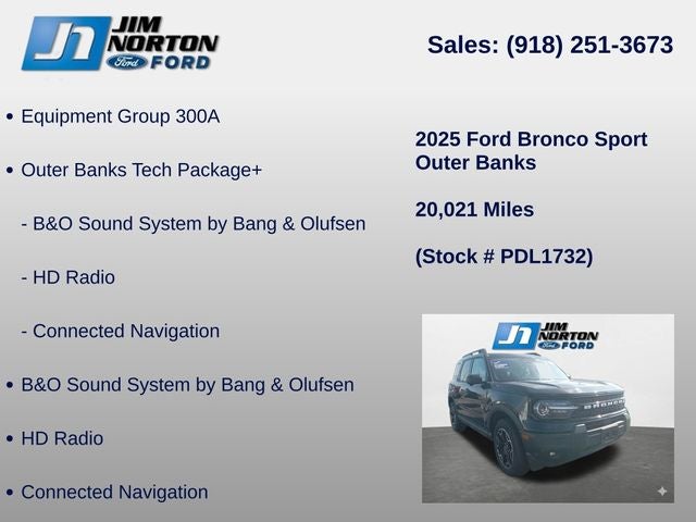 2025 Ford Bronco Sport Outer Banks