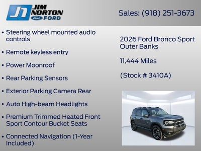 2026 Ford Bronco Sport Outer Banks