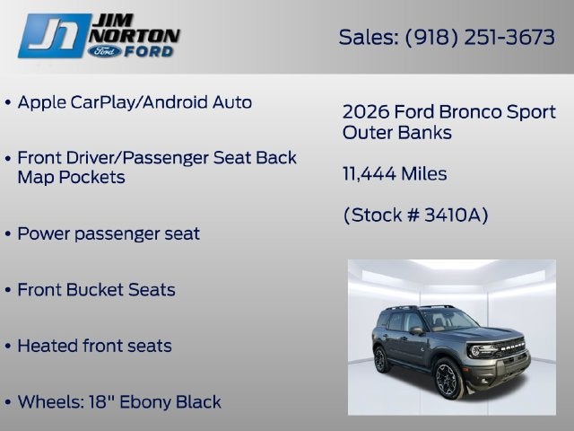2026 Ford Bronco Sport Outer Banks