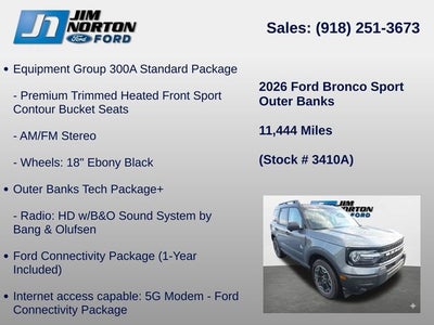 2026 Ford Bronco Sport Outer Banks