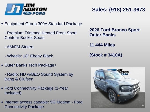 2026 Ford Bronco Sport Outer Banks