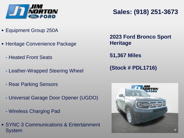 2023 Ford Bronco Sport Heritage