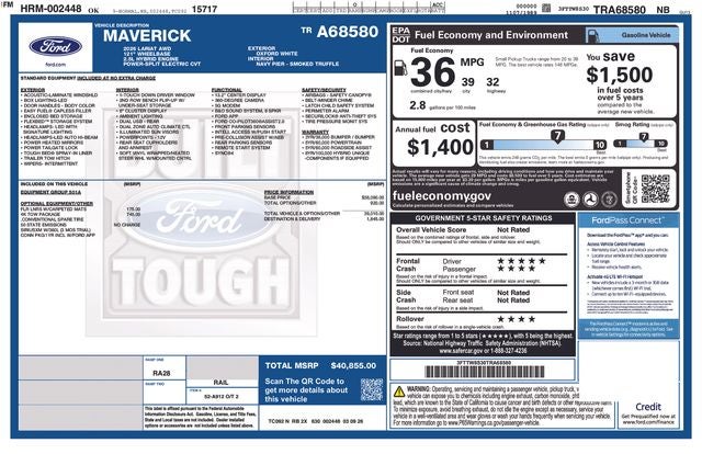 2026 Ford Maverick Lariat