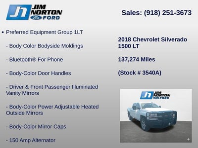 2018 Chevrolet Silverado 1500 LT LT1
