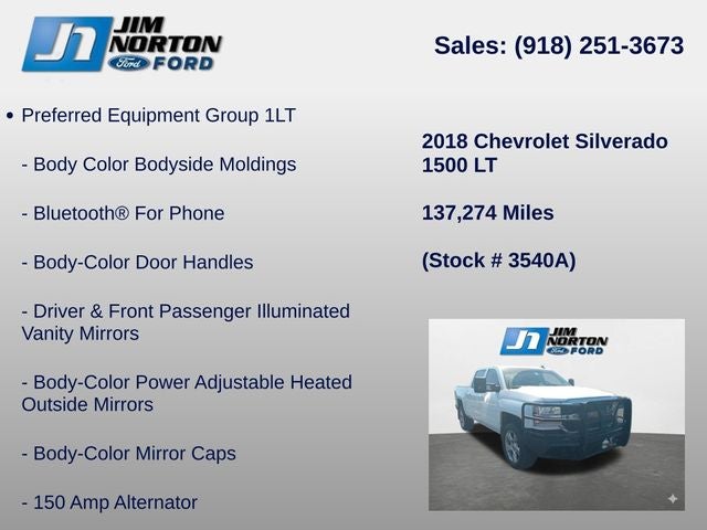 2018 Chevrolet Silverado 1500 LT LT1