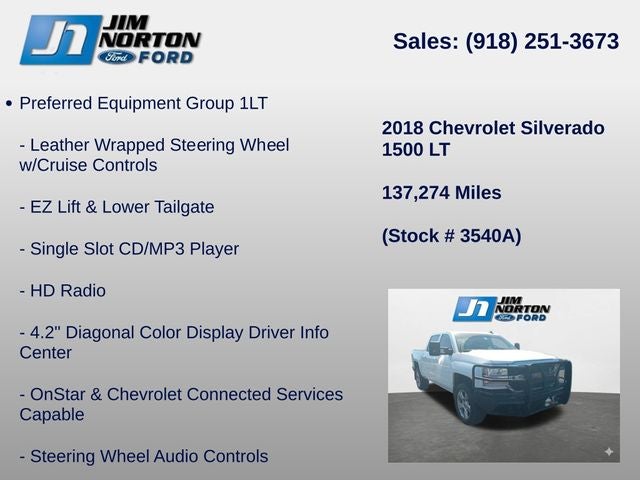 2018 Chevrolet Silverado 1500 LT LT1