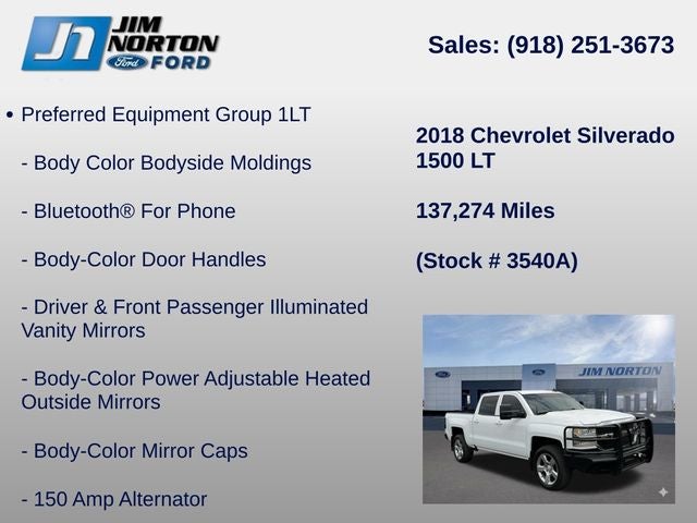 2018 Chevrolet Silverado 1500 LT LT1