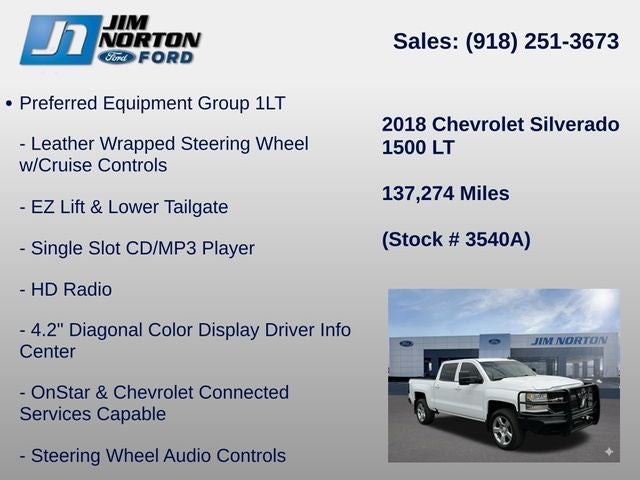 2018 Chevrolet Silverado 1500 LT LT1