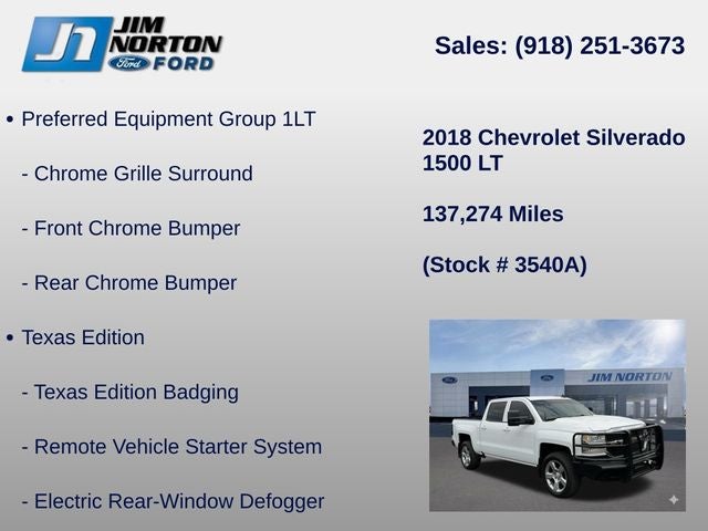 2018 Chevrolet Silverado 1500 LT LT1