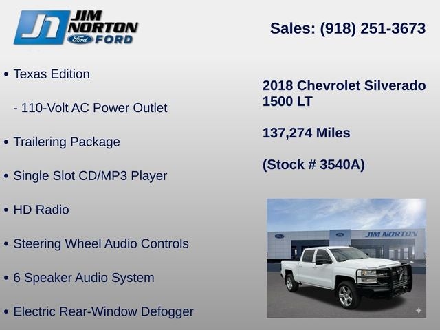 2018 Chevrolet Silverado 1500 LT LT1