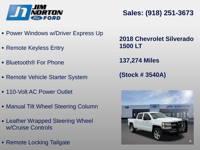 2018 Chevrolet Silverado 1500 LT LT1