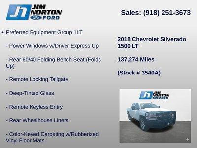 2018 Chevrolet Silverado 1500 LT LT1