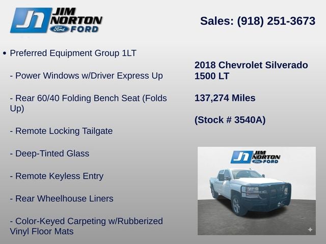 2018 Chevrolet Silverado 1500 LT LT1