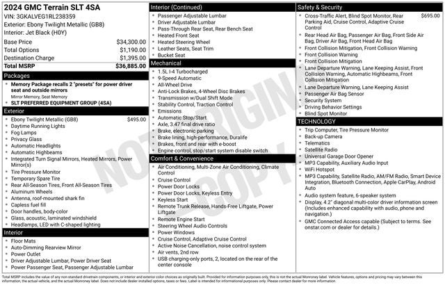 2024 GMC Terrain SLT