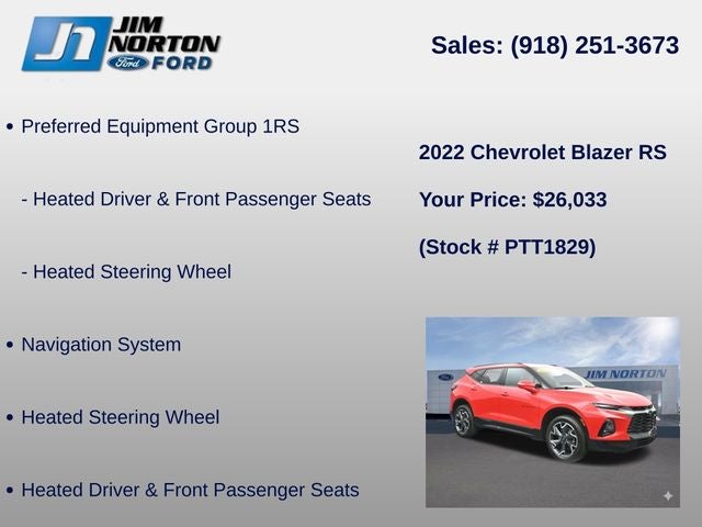 2022 Chevrolet Blazer RS
