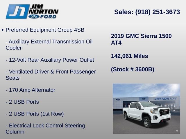 2019 GMC Sierra 1500 AT4