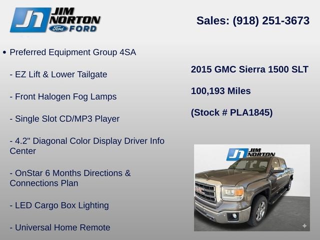 2015 GMC Sierra 1500 SLT