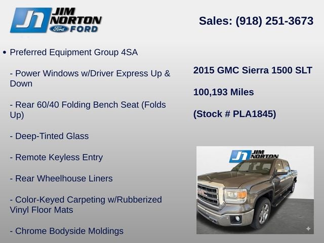 2015 GMC Sierra 1500 SLT