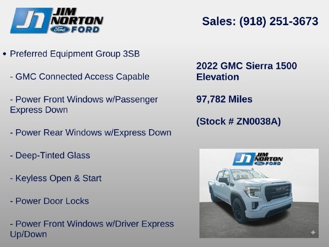 2022 GMC Sierra 1500 Limited Elevation