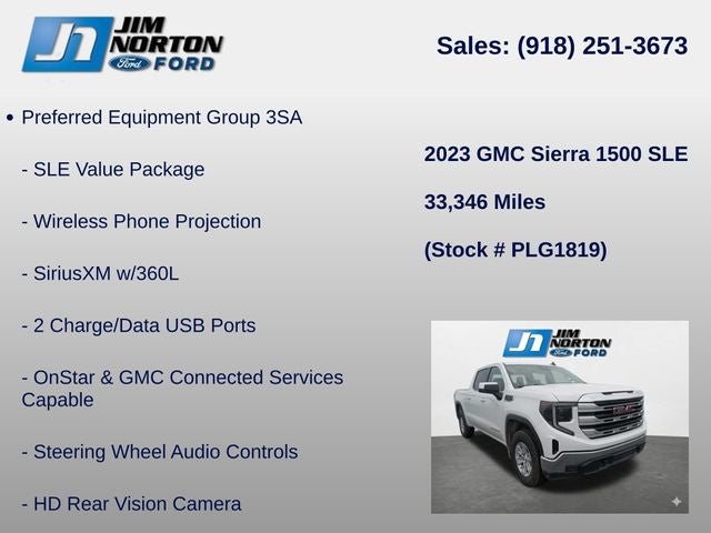 2023 GMC Sierra 1500 SLE