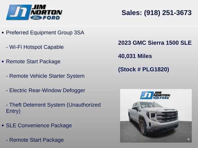 2023 GMC Sierra 1500 SLE
