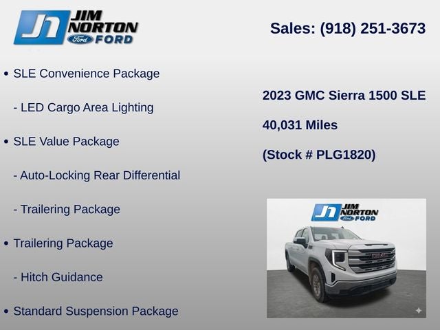 2023 GMC Sierra 1500 SLE